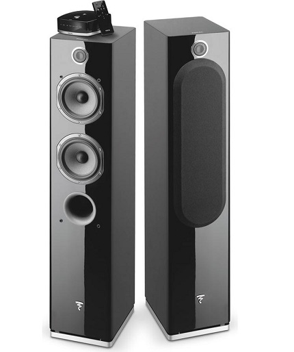 Focal Easya Wireless floor-standing powered speakers with Bluetooth (black)(pair) - Click Image to Close